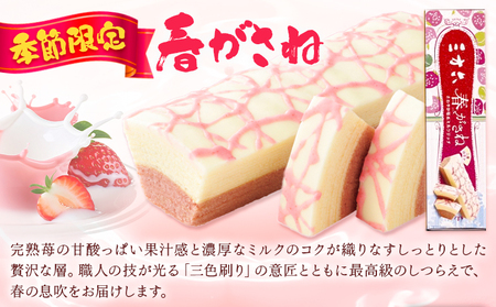 十勝スイーツ 柳月「三方六」詰合せ 春がさね（ さわやか 苺 ＆ ミルクリッチ ）セット プレーン 塩バター 計5本 本別町観光協会 《30日以内に出荷予定(土日祝除く)》 北海道 本別町 十勝 セット バウムクーヘン バームクーヘン スイーツ 贈り物 ギフト