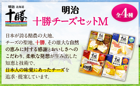 明治北海道十勝チーズセットＭ(4種) 計4個 本別町観光協会 《60日以内に出荷予定(土日祝除く)》 北海道 本別町 詰め合わせ 食べ比べ カマンベールチーズ チーズ 十勝 明治 乳製品 送料無料