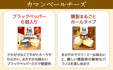 明治北海道十勝チーズセットＭ(4種) 計4個 本別町観光協会 《60日以内に出荷予定(土日祝除く)》 北海道 本別町 詰め合わせ 食べ比べ カマンベールチーズ チーズ 十勝 明治 乳製品 送料無料