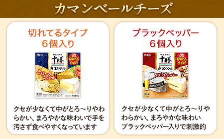 明治北海道十勝チーズセットK(6種) 計6個 本別町観光協会 《60日以内に出荷予定(土日祝除く)》詰め合わせ 食べ比べ 北海道 本別町 送料無料 チーズ 十勝 明治 乳製品 カマンベール スライスチーズ