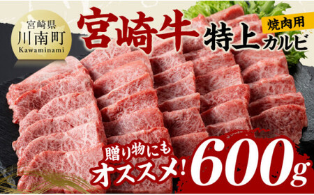 宮崎牛 特上カルビ 焼肉用 （三角バラ） 合計600g【 肉 牛肉 国産 宮崎県産 黒毛和牛 特上 カルビ 】