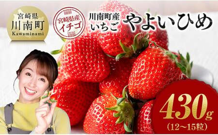 川南町産いちご「やよいひめ」430ｇ 【 期間限定 果物 イチゴ 苺 やよいひめ フルーツ 】