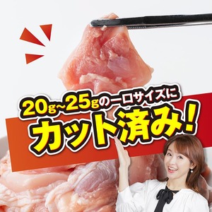 九州産若鶏　若鶏もも切身3kg（500g×6袋） 【 鶏肉 もも 切身 】