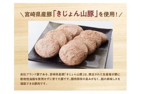 きじょん山豚 ハンバーグ 30個【肉 豚肉 加工品 惣菜 宮崎県産惣菜ブランド豚惣菜 おかず ポークハンバーグ 焼くだけ 簡単調理 たっぷり 大容量惣菜】