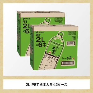 【6ケ月定期便】お～いお茶 緑茶 2L×6本×２ケース PET 【 お茶 緑茶 飲料お茶 ソフトドリンクお茶 ペットボトルお茶 長期保存お茶 備蓄お茶 お～いお茶 全6回 】