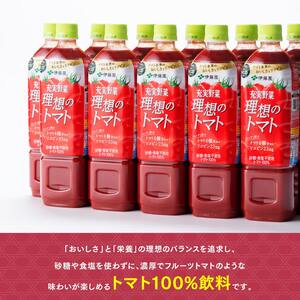 伊藤園 理想のトマト ペットボトル 740g×15本 12ヶ月定期便【飲料 野菜飲料 野菜ジュース 野菜汁 ソフトドリンク トマトジュース 全１２回 健康 ヘルシー】