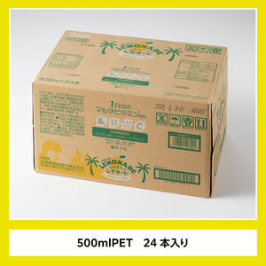 【ふるなびWEEK対象】サンA宮崎育ちのレモネード500mlＰＥＴ　24本入り 【 FN-Limited-PR 飲料 栄養機能食品 レモン 檸檬 マルチビタミン配合 PET セット ジュース 長期保存 備蓄 送料無料 】