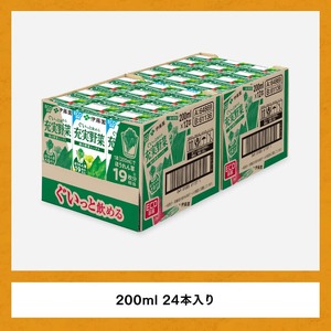 充実野菜緑の野菜ミックス200ml×24本 【 伊藤園 飲料類 野菜ジュース 野菜 ジュース ミックスジュース 飲みもの 】
