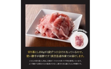 川南ポーク豚肉切り落とし4.5kg（250g×18袋）【肉 豚肉 国産豚肉 九州産豚肉 宮崎県産豚肉 切落し豚肉 焼肉豚肉 BBQ豚肉 豚肉モモ 豚肉ウデ 豚肉スライス セット豚肉 薄切り豚肉 送料無料 豚肉セット パック豚肉 小分け 豚肉 送料無料 豚肉】