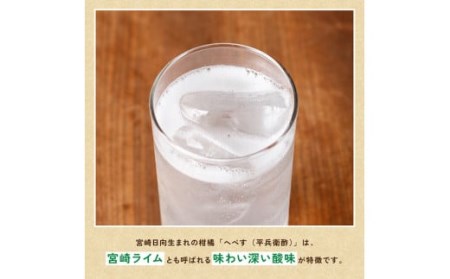 【6ヶ月 定期便 】※地域限定※ へべず酎ハイ「サンA乾杯果汁」缶（350ml×48本）【アルコール飲料 全6回 柑橘系 酒 お酒 アルコールt定期便 チューハイ リキュール アルコール 度数5%】