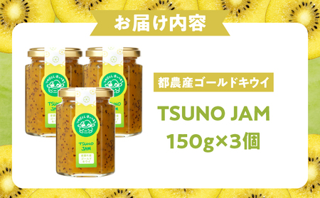 TSUNO JAMゴールドキウイ(計3個) 加工食品 フルーツ 果物 国産_T043-005