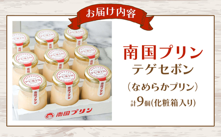 南国プリン「テゲセボン(計9個)」 スイーツ 洋菓子 国産_T038-0051