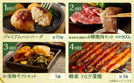 ≪12か月お楽しみ定期便≫都農町定期便(梅) 肉 加工品 デザート 国産_T999-0083