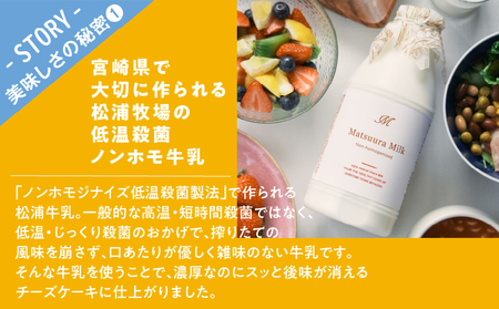 【2週間以内発送】農の都で生まれた「都のチーズケーキ」計1個 スイーツ 洋菓子 国産_T038-0095