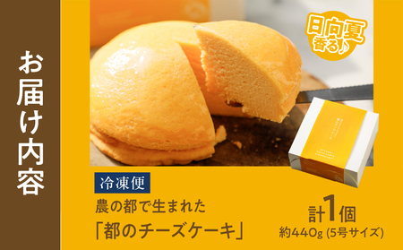 【2週間以内発送】農の都で生まれた「都のチーズケーキ」計1個 スイーツ 洋菓子 国産_T038-0095