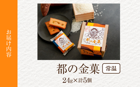 【2週間以内発送】日向之國一之宮神社奉納菓子「都の金菓（計5個）」スイーツ お菓子 国産_T038-010