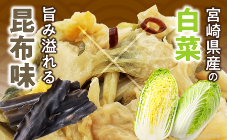 \ポスト投函/白菜古漬け(昆布味) 計1袋 (100g) 漬物 おかず 野菜 加工品 国産_T025-023