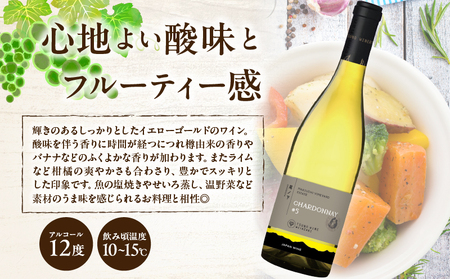 【数量限定】尾ノ下エステート シャルドネ(計1本) 酒 ワイン アルコール 国産_T014-020