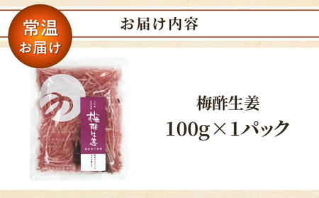 \ポスト投函/梅酢生姜100g おかず 漬物 野菜 加工品 国産_T037-0101