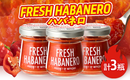 FRESH HABANERO(ハバネロ)計3瓶 漬物 おかず 野菜 加工品 国産_T025-048