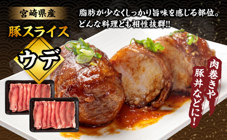 【ふるなび限定】宮崎県産豚スライス(ウデ・モモ)合計4.5kg 肉 豚 豚肉 おかず 国産 FN-Limited_T030-183