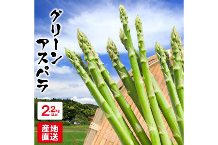 AB90 グリーンアスパラ(計2.2kg以上)都農町産