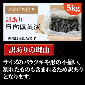 ＜訳あり＞ 日向備長炭(5kg) アウトドア キャンプ用品 BBQ バーベキュー 木炭 国産【IK-4】【池田製炭所】