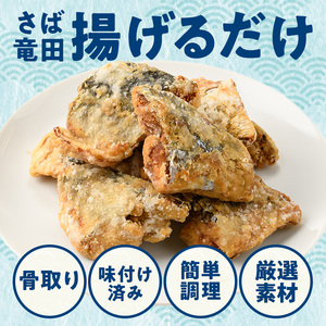 <訳あり> 揚げるだけ! さば 竜田揚げ (約240g×1袋) 小分け 鯖 さば 骨とり 骨なし 骨取り済 カット済 簡単 フライ 魚 冷凍 お弁当 おかず 【AW-68】【丸正水産】