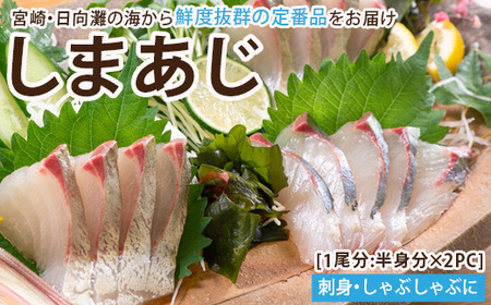 新鮮！しまあじのお刺身(1尾分：約500～600g) 海鮮 魚介 お刺し身 シマアジ しゃぶしゃぶ 冷蔵 真空 国産 【UZ-05】【請関水産】