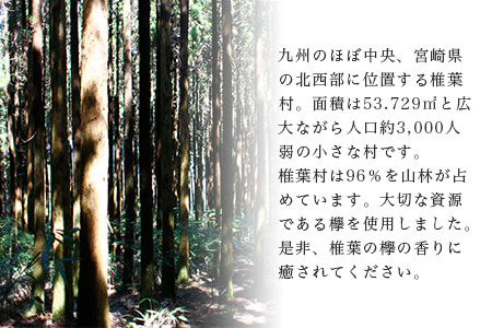 【椎葉産 欅使用】shiibaロゴ入り キーホルダー(大)【オンリーワンの逸品】