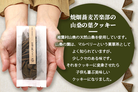 椎葉村の焼畑農家がつくった 山桑の葉クッキー【手づくりの焼菓子】
