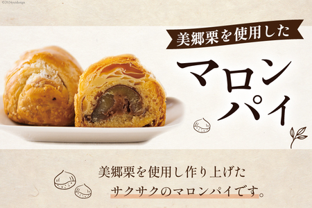 お菓子 マロンパイ 4個 [栗菓子工房みず穂屋 宮崎県 美郷町 31at0016]