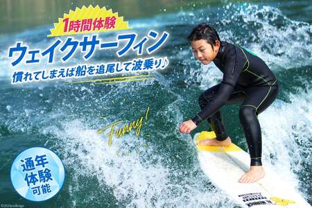 体験 ウェイクサーフィン 1時間 [SHOP川口機工 宮崎県 美郷町 31bj0017]