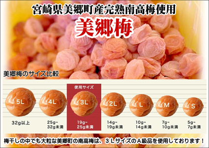 南高梅 梅干し 美郷梅 シソ風味 400g×2 3Lサイズ 塩分控えめ A級品 [農林産物直売所 美郷ノ蔵 宮崎県 美郷町 31ab0113] 国産 宮崎県産 美郷産 常温 送料無料 贈答品 父の日 母の日 プレゼント ギフト 贈り物 おやつ お菓子 調理 おかず 料理 普段使い