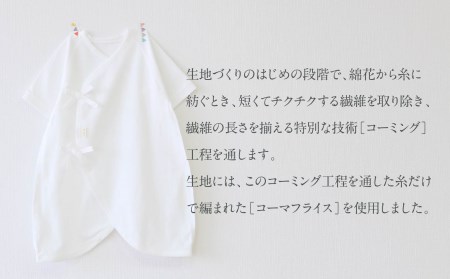 【日本製】はじめての出産準備に！新生児肌着とガーゼハンカチが7点入った出産準備スターターセット［おやすみどうぶつset］ 日本製 ベビー服 PUPO A-88