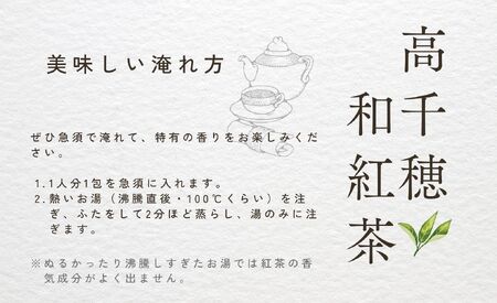 【和紅茶】高千穂紅茶（ティーパック）2種4袋セット 48包入 みなみさやか12包×2袋＆べにふうき12包×2袋 国産 紅茶 A-53