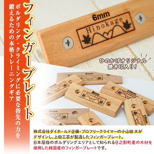 フィンガープレート8枚セット ビス16本付(4種×各2枚) ボルダリング クライミング トレーニング 器具 フィンガーボード フィンガートレーニング ボルダリング用品 クライミング用品 【UE012】【上田工芸】