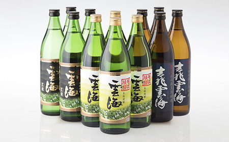 本格そば焼酎　雲海飲み比べ１２本セット