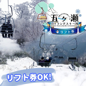 五ヶ瀬ハイランドスキー場 共通券 5,000円分(1,000円 × 5枚) 