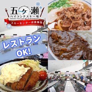 五ヶ瀬ハイランドスキー場 共通券 5,000円分(1,000円 × 5枚) 