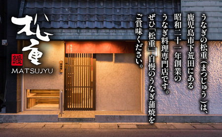 【全6回奇数月】うなぎ 料理 専門店 「 松重 （ まつじゅう ）」上 / うなぎ 蒲焼 2切（1尾）×4パック　K019-T22 鰻 ウナギ かば焼き 蒲焼き ひつまぶし うな重 鰻重 うな丼 鰻丼 土用 丑の日 魚介 おすすめ 鹿児島市 定期便 定期配送