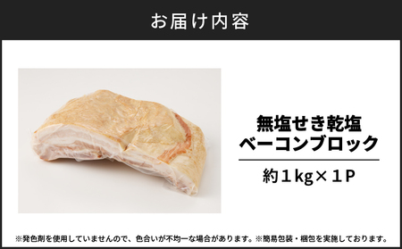 無塩せき乾塩ベーコンブロック 計約1kg K161-020_01 肉 豚肉 惣菜 総菜