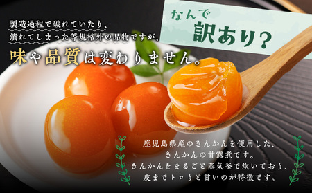 【訳あり】鹿児島県産きんかん甘露煮 500g K032-004 訳あり わけあり 限定 規格外 果物 フルーツ スイーツ 金柑 きんかん 甘露煮 数量限定 丸八 ふるさと納税 鹿児島 おすすめ ランキング プレゼント ギフト