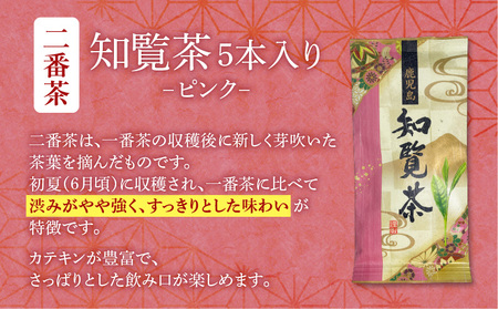 【 7営業日以内に発送 】知覧茶5本入り K115-008 茶 お茶 知覧茶 緑茶 日本茶 厳選茶葉 厳選 日本茶鑑定士 豊潤な香り 至福 香り のど越し 選べる リラックス おもてなし おうち時間 家庭用 癒し 三州園 ふるさと納税 鹿児島 おすすめ ランキング プレゼント ギフト スピード配送 スピード発送 最短 すぐ届く お急ぎ