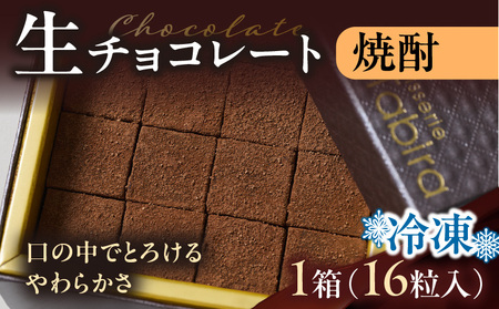 生チョコレート 焼酎 K300-004_03 生チョコ チョコレート 一どん 冷凍 柔らかい やわらかい 濃厚 一口 スイーツ 洋菓子 菓子 お菓子 素材 季節 地元 パティスリーティー・タビラ ふるさと納税 鹿児島 おすすめ ランキング プレゼント ギフト