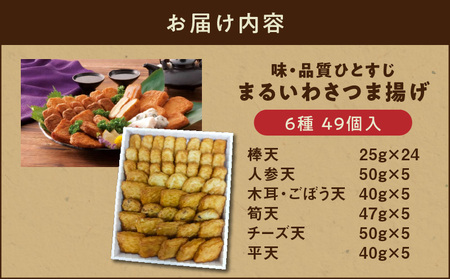 味・品質ひとすじ まるいわさつま揚げ 6種 （ 49個入 ） K326-001_03