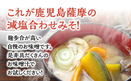【 5営業日以内に発送 】ヒシク藤安醸造 減塩 合わせみそ 500g カップ×2個 K026-017 味噌 合わせ味噌 あわせみそ 減塩味噌 減塩味噌 お味噌 味噌汁 みそ汁 麦味噌 米味噌 塩分カット 甘口 美味しい 健康 朝食 昼食 夕食 汁もの 藤安醸造 ふるさと納税 鹿児島 おすすめ ランキング プレゼント ギフト 鹿児島県 鹿児島市 鹿児島 スピード配送 スピード発送 最短 すぐ届く お急ぎ