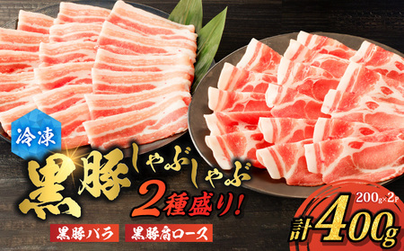 【 ご自宅用 】黒豚しゃぶしゃぶ 2種盛 ！ K151-005_01 肉 豚肉 冷凍