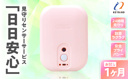 【 鹿児島市限定 】 見守りサービス “ 日日安心 ”( 1ヶ月 お試しプラン ) K327-001_01 防災 安心 安全 見守り システム 工事不要 見守りセンサー お試し キーバインド ふるさと納税 鹿児島 おすすめ ランキング プレゼント ギフト