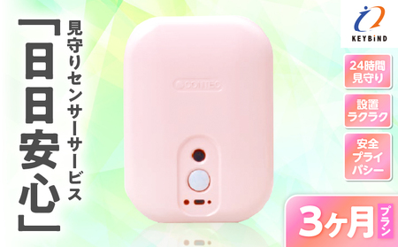 【 鹿児島市限定 】 見守りサービス “ 日日安心 ”（ 3ヶ月プラン ） K327-001_02 防災 安心 安全 見守り システム 工事不要 見守りセンサー キーバインド ふるさと納税 鹿児島 おすすめ ランキング プレゼント ギフト